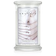 Kringle Candle Warm Cotton голяма ароматизирана свещ с 2 фитила (624 g)