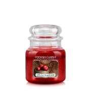 Свещ Country Candle Apple & Teakwood средна ароматна свещ с 2 фитила (453 g)