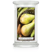 Kringle Candle Anjou & Allspice голяма ароматизирана свещ с 2 фитила (624 g)