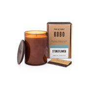 KOBO Woodblock Candle Ароматна свещ Stoneflower (15oz / 425g)