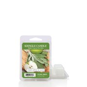 Kringle Candle Crisp Apple & Sage ароматизиран восък (64 g)