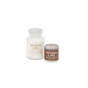 Paddywax FARMHOUSE 8 OZ БЯЛА ЧАША С ЧЕРВЕН ДЕКАЛ ЯБЪЛКОВО ДЪРВО И ПОДПРАВКИ