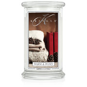 Kringle Candle Warm & Fuzzy голяма ароматизирана свещ с 2 фитила (624 g)