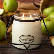 MILKHOUSE CANDLE Свещ с аромат на карамел и ябълка BUTTER JAR 2 фитила (454 g)