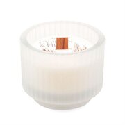Ароматна свещ Paddywax Cypress & Fir "white frost" с дървен фитил 141 g