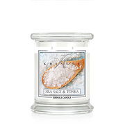 Kringle Candle Sea Salt & Tonka ароматизирана свещ средно 2 фитила (411 g)