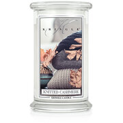 Kringle Candle Knitted Cashmere голяма ароматизирана свещ с 2 фитила (624 g)