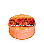 Country Candle Golden Mums & Honey Crisp Tonka ароматизирана свещ (42 g)