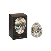 LADENAC Ароматна свещ Череп WHITE SCULL с декоративни камъни (220 гр.) в подаръчна кутия