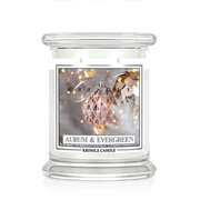 Ароматизирана свещ Kringle Candle Aurum & Evergreen средно 2 фитила (411 g)