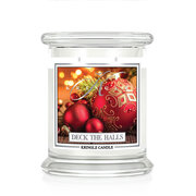 Ароматизирана свещ Kringle Candle Deck the Halls средно 2 фитила (411 g)
