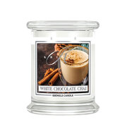 Ароматизирана свещ Kringle Candle White Chocolate Chai средно 2 фитила (411 g)