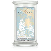 Kringle Candle Sandalwood & Cade голяма ароматизирана свещ с 2 фитила (624 g)