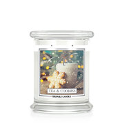 Kringle Candle Tea & Cookies средна ароматна свещ с 2 фитила (411g)