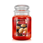 Country Candle Apple Cinnamon Muffin голяма ароматизирана свещ с 2 фитила (652 g)