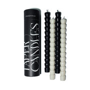 Декоративни свещи Paddywax TAPER черни и бели 2+2 бр