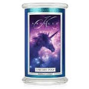 Kringle Candle FANTASY Unicorn Poop голяма ароматизирана свещ с 2 фитила (624 g)