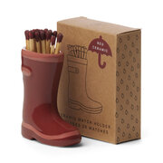 Кибритена поставка Paddywax WELLINGTON с 25 кибрита - червена