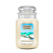 Country Candle Sand & Santal голяма ароматизирана свещ с 2 фитила (737 g)