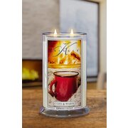 Kringle Candle Cozy & Warm голяма ароматизирана свещ с 2 фитила (624 g)