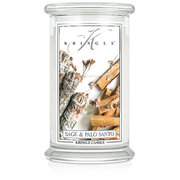 Kringle Candle Sage & Palo Santo голяма ароматизирана свещ с 2 фитила (624 g)