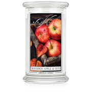 Kringle Candle Bourbon Apple & Oud голяма ароматизирана свещ с 2 фитила (624 g)