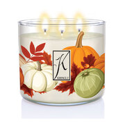 Kringle Candle TUMBLER Ароматизирана свещ с 3 фитила Salted Maple Pumpkin (411g)