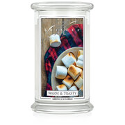 Kringle Candle Warm & Toasty голяма ароматизирана свещ с 2 фитила (624 g)