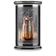 Kringle Candle Reserve Caramel, Cocoa & Toasted Fluff голяма ароматизирана свещ с 2 фитила (624 g)