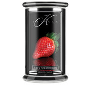 Kringle Candle Reserve Juicy Strawberry голяма ароматизирана свещ с 2 фитила (624 g)