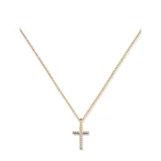 Engelsrufer ERN-LILCROSS-ZI-G Cross Ladies Necklace 38mm, adjustable