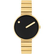 Picto 34087-2914 Brushed Gold 34mm 5ATM 