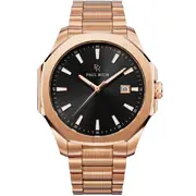Paul Rich PR-46702 Mens Watch Mercer Regent Rose Gold Black 40,5 mm 5ATM 
