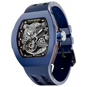 Tsar Bomba TB8218(1+2)CF/FKM-03WH/DBU Men's watch Atomic Set 45mm 10ATM