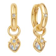 Ania Haie EST048-07 Hoop Earrings Guiding Star + 2 x 2-Pendant Set