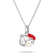 Thomas Sabo KE2387-M06-7-L45V Necklace Hello Kitty with Red Bow for Women, Adjustable
