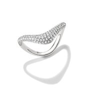 Thomas Sabo TR2546-051-14-56 Wave-Shaped Ring with White Cubic Zirconia for Women