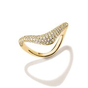 Thomas Sabo TR2546-M01-14-54 Wave-Shaped Ring with White Cubic Zirconia for Women
