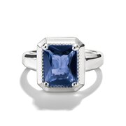 Thomas Sabo TR2528-699-1-58 Ring with Blue Octagon Stone Elyndra for Women