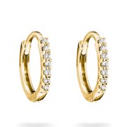 Thomas Sabo CR780-M01-14 Hoop Earrings with White Cubic Zirconia Gold-Plated Women