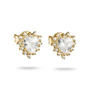 Thomas Sabo H2315-M01-14 Heart-Cut Stud Earrings Gold-Plated Women