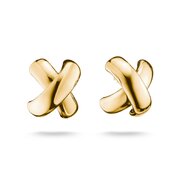 Thomas Sabo H2357-M01-39 Cross-Shaped Earrings Gold-Plated Women