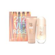 Carolina Herrera 212 VIP Rose Подаръчен комплект, Парфюмна вода 80ml + Мляко за тяло 100ml (Travel set)