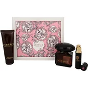 Versace Crystal Noir Подаръчен комплект, Тоалетна вода 90ml + Мляко за тяло 100ml + Тоалетна вода 10ml
