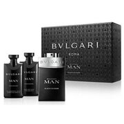 Bvlgari Man Black Cologne Подаръчен комплект, Тоалетна вода 100ml + Лосион за след бръснене 75ml + Душ гел 75ml+ козметична чанта