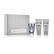 Paco Rabanne Invictus Подаръчен комплект, Тоалетна вода 100ml + Афтършейв балсам 100ml + Душ гел 100ml 