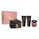 Versace Crystal Noir Подаръчен комплект, Парфюмна вода 90ml + Мляко за тяло 100ml + shower gel 100 ml + bag